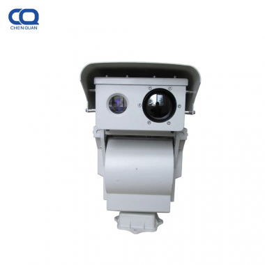 Тепловизионная камера с круговым обзором 360°, выполненная из алюминиевого сплава, водонепроницаемая, с объективом большого калибра и неохлаждаемым сенсором, дальность действия — 13 км