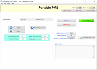 PPMS(Портативная измерительная система для подкладок)
