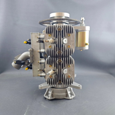 Четырехцилиндровый бензиновый двухтактный двигатель JRDT 700CC для радиоуправляемого дрона с электрическим стартером и электронной системой впрыска топлива (EFI), металлической конструкцией