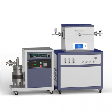 Высоковакуумная система CVD с одиночной зоной нагрева 1200 ℃ с 3-канальным поплавковым расходомером для подачи газа CY-O1200-50IT-3F-HV
