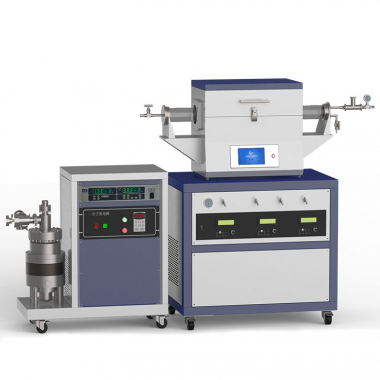 Высоковакуумная система CVD с двумя зонами нагрева 1200 ℃ с 3-канальным массовым расходомером CY-O1200-50IIT-3Z-HV