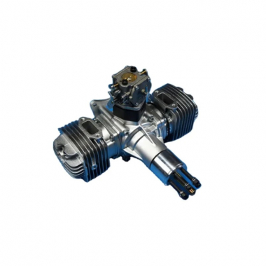 JRDT JR D120CC двухцилиндровый бензиновый двигатель с электронным зажиганием и глушителем для частей радиоуправляемого самолёта