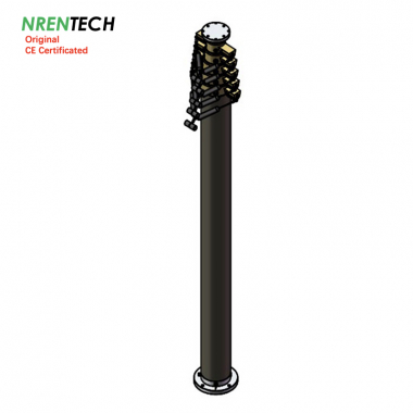 Фиксирующая пневматическая телескопическая мачта NR-2.1-8-50L-6S-66-160