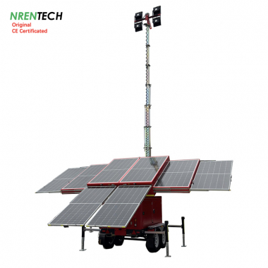 9-метровая мобильная солнечная осветительная мачта NR-S8460