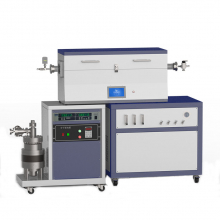 Высоковакуумная система CVD с тремя зонами нагрева 1200 ℃ с 3-канальным поплавковым расходомером для подачи газа CY-O1200-50IIIT-3F-HV