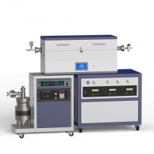 Высоковакуумная система CVD с тремя зонами нагрева 1200 ℃ с 3-канальным массовым расходомером CY-O1200-50IIIT-3Z-HV