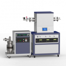 Высоковакуумная система CVD с одиночной зоной нагрева 1500 ℃ с 3-канальным массовым расходомером CY-O1500-60IT-3Z-HV