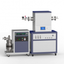 Высоковакуумная система CVD с одиночной зоной нагрева 1500 ℃ с 3-канальным поплавковым расходомером для подачи газа CY-O1500-60IT-3F-HV