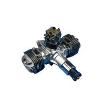 JRDT JR D120CC двухцилиндровый бензиновый двигатель с электронным зажиганием и глушителем для частей радиоуправляемого самолёта