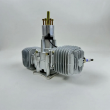 Высокоскоростной 120CC подвесной двухцилиндровый двухтактный бензиновый двигатель для БПЛА, двигатель внутреннего сгорания для радиоуправляемого самолёта, модели и скоростного катера
