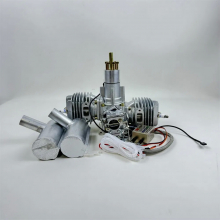 Высокоскоростной 120CC подвесной двухцилиндровый двухтактный бензиновый двигатель для БПЛА, двигатель внутреннего сгорания для радиоуправляемого самолёта, модели и скоростного катера