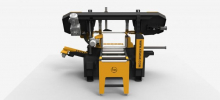 Электронная ленточная пила прямой резки с линейной направляющей, KLE 400x600
